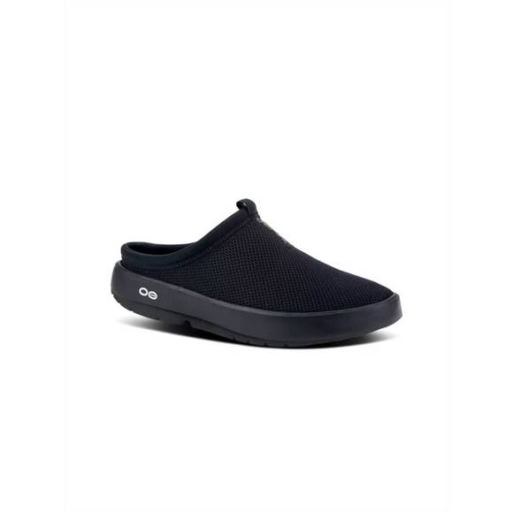 NEW OOFOS men\'s sport mule recovery shoe in black